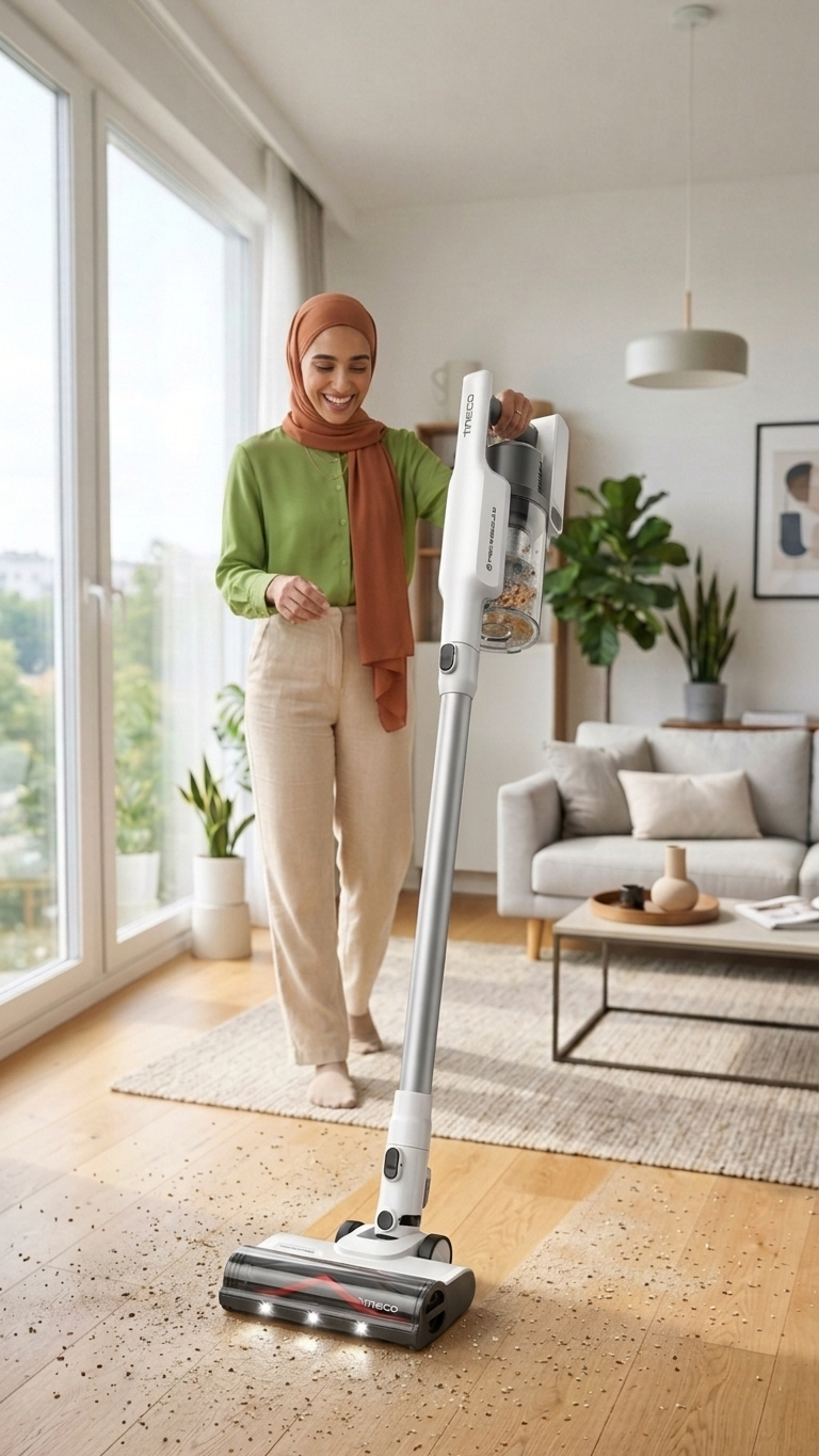 Tineco A30S Cordless Stick Vacuum Cleaner, 160W Suction, 60Min Runtime, 1L Dustbin, ZeroTangle Brush